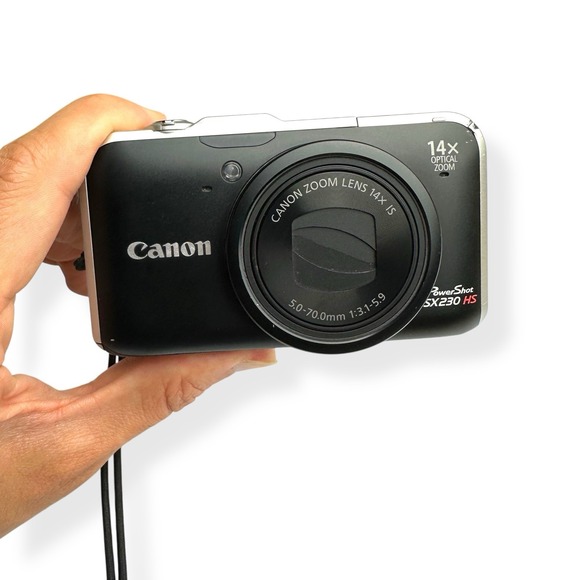 Canon PowerShot SX230 HS 12.1 MP Black Digital Camera 14x Optical Zoom Full HD - Picture 13 of 16